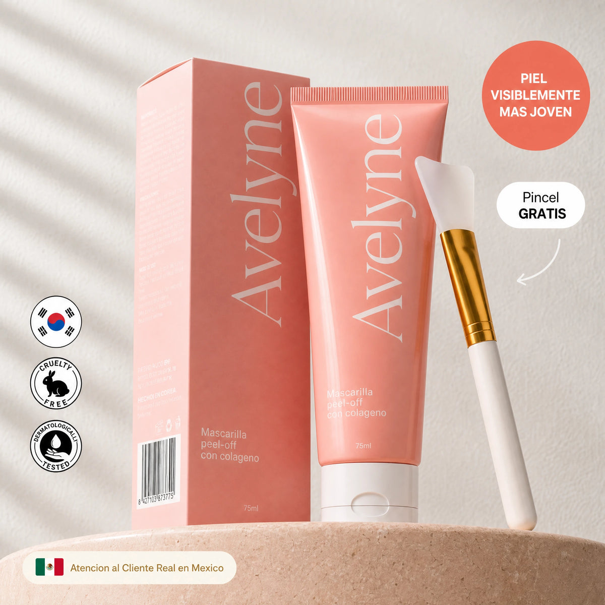 Mascarilla Bio-Colágeno Avelyne + pincel