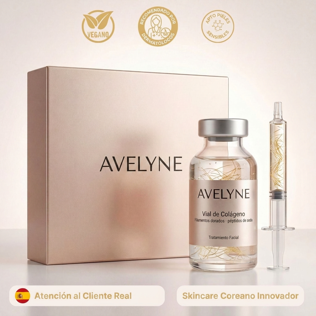 Avelyne Sérum Coreano — pack, vial y jeringa