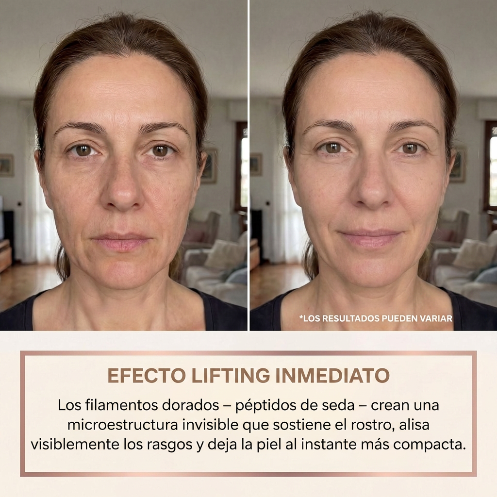 Efecto lifting inmediato antes y después