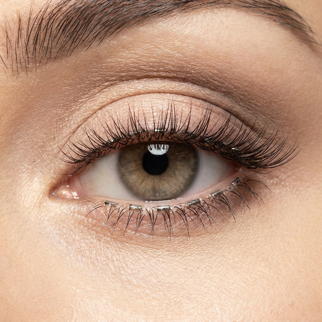 Magnetic lash strips macro
